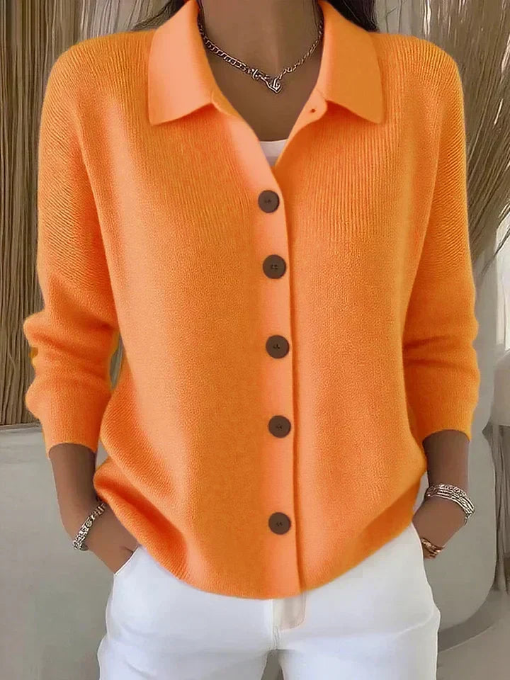 Giuseppina | Cardigan con colletto e bottoni