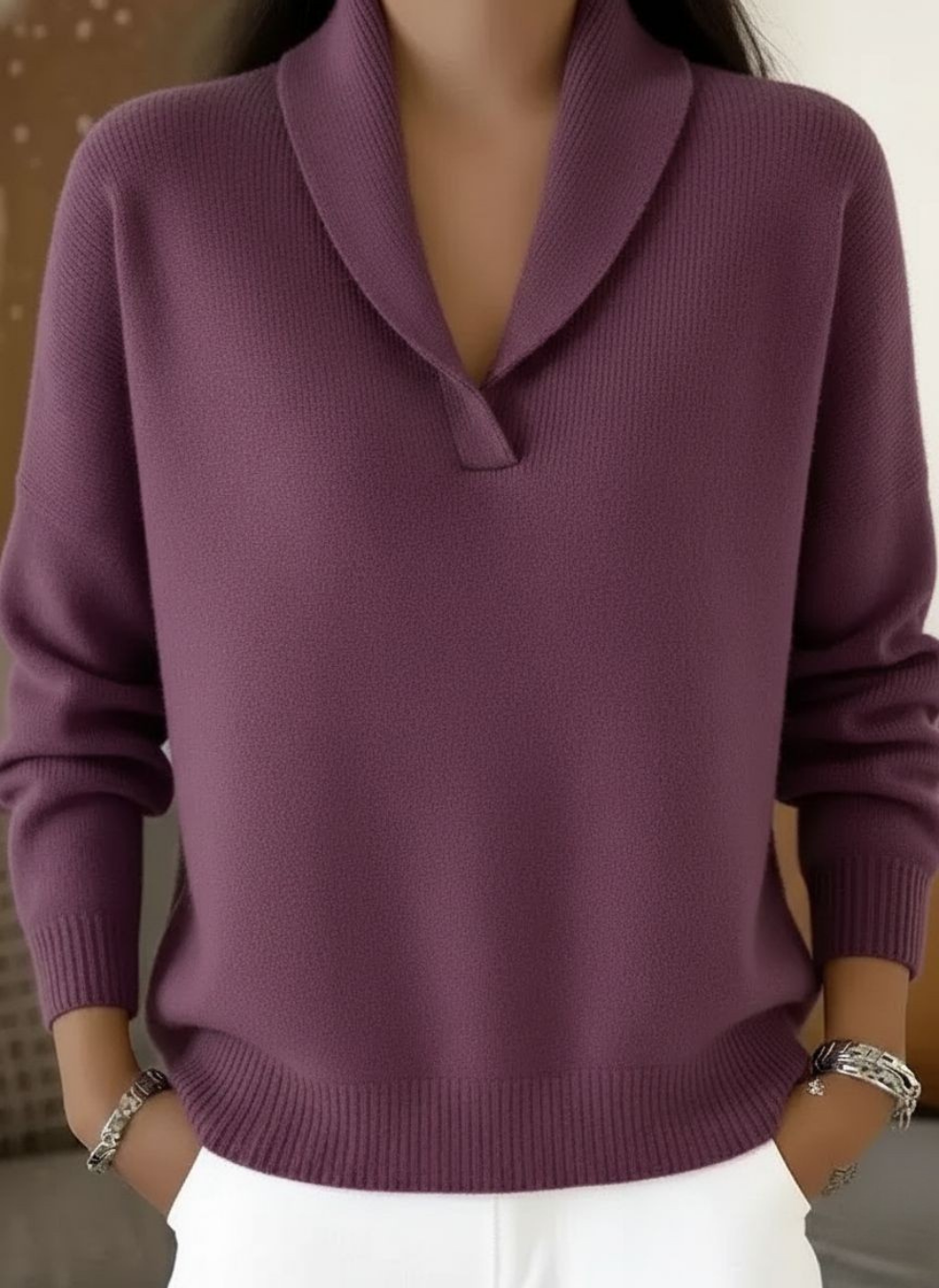 Antonella | Maglione con scollo a V
