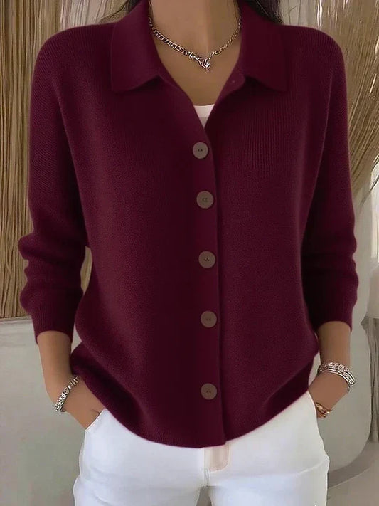 Giuseppina | Cardigan con colletto e bottoni