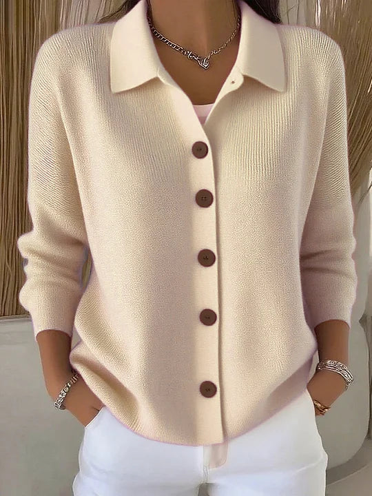 Giuseppina | Cardigan con colletto e bottoni