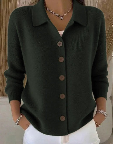 Giuseppina | Cardigan con colletto e bottoni
