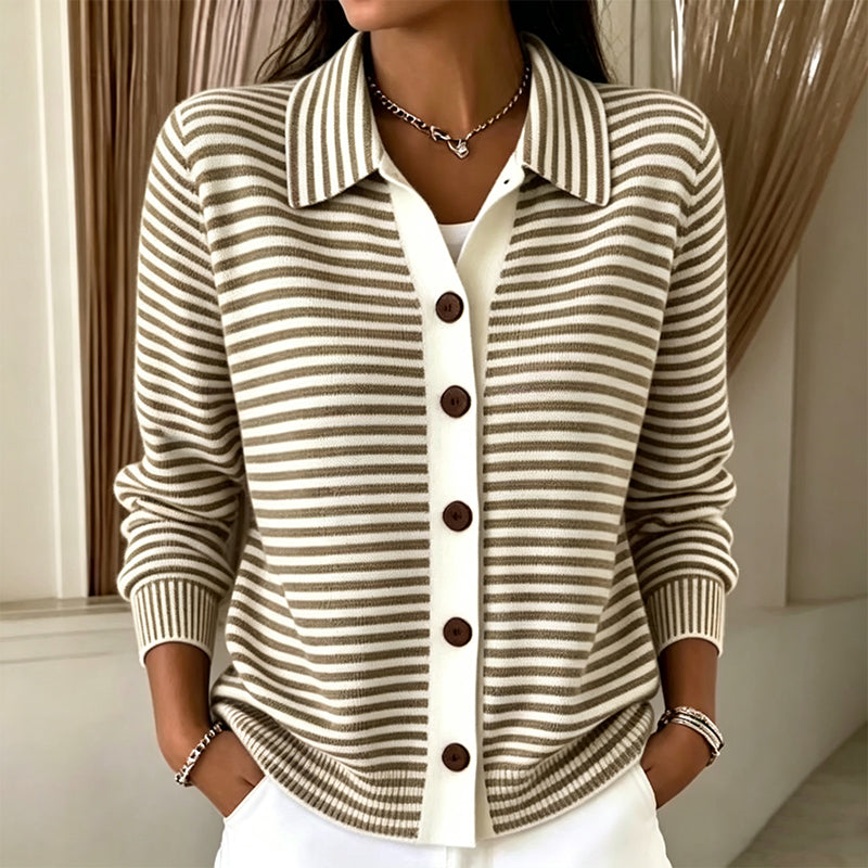 Renata | Cardigan in maglia a righe