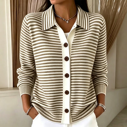 Renata | Cardigan in maglia a righe