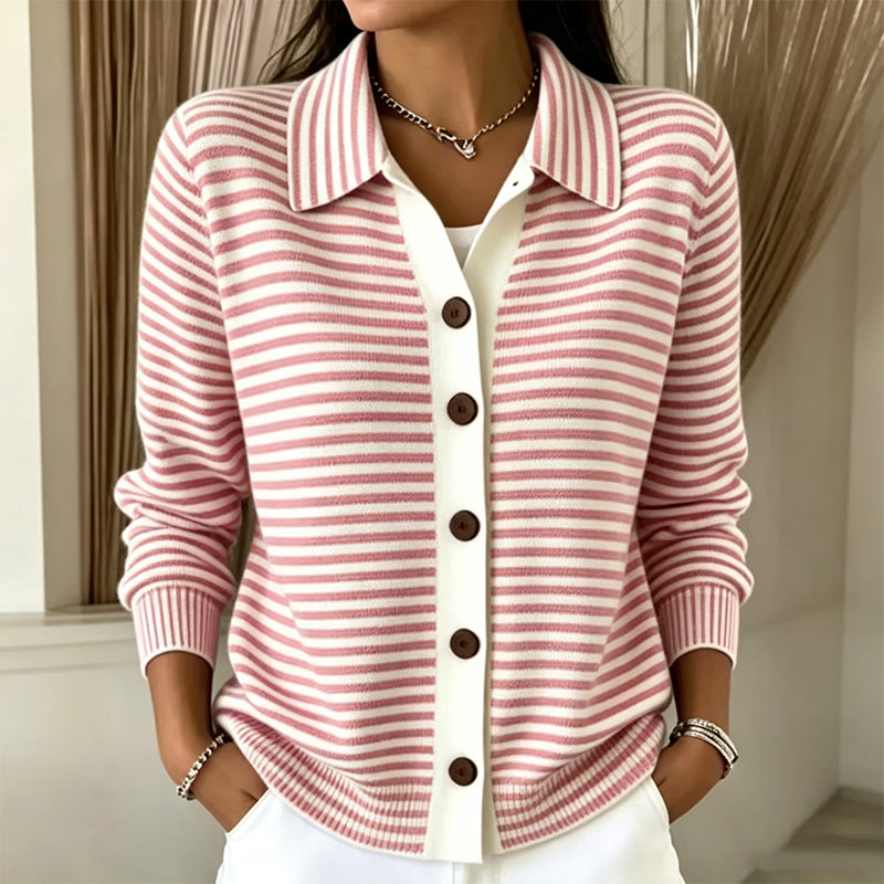 Renata | Cardigan in maglia a righe