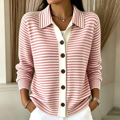 Renata | Cardigan in maglia a righe