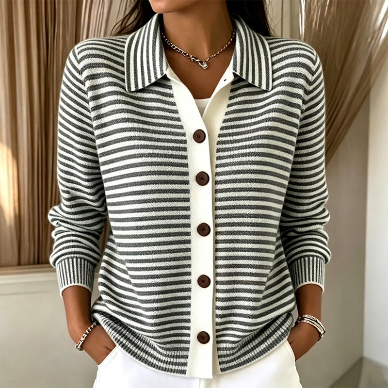 Renata | Cardigan in maglia a righe
