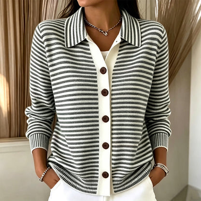 Renata | Cardigan in maglia a righe